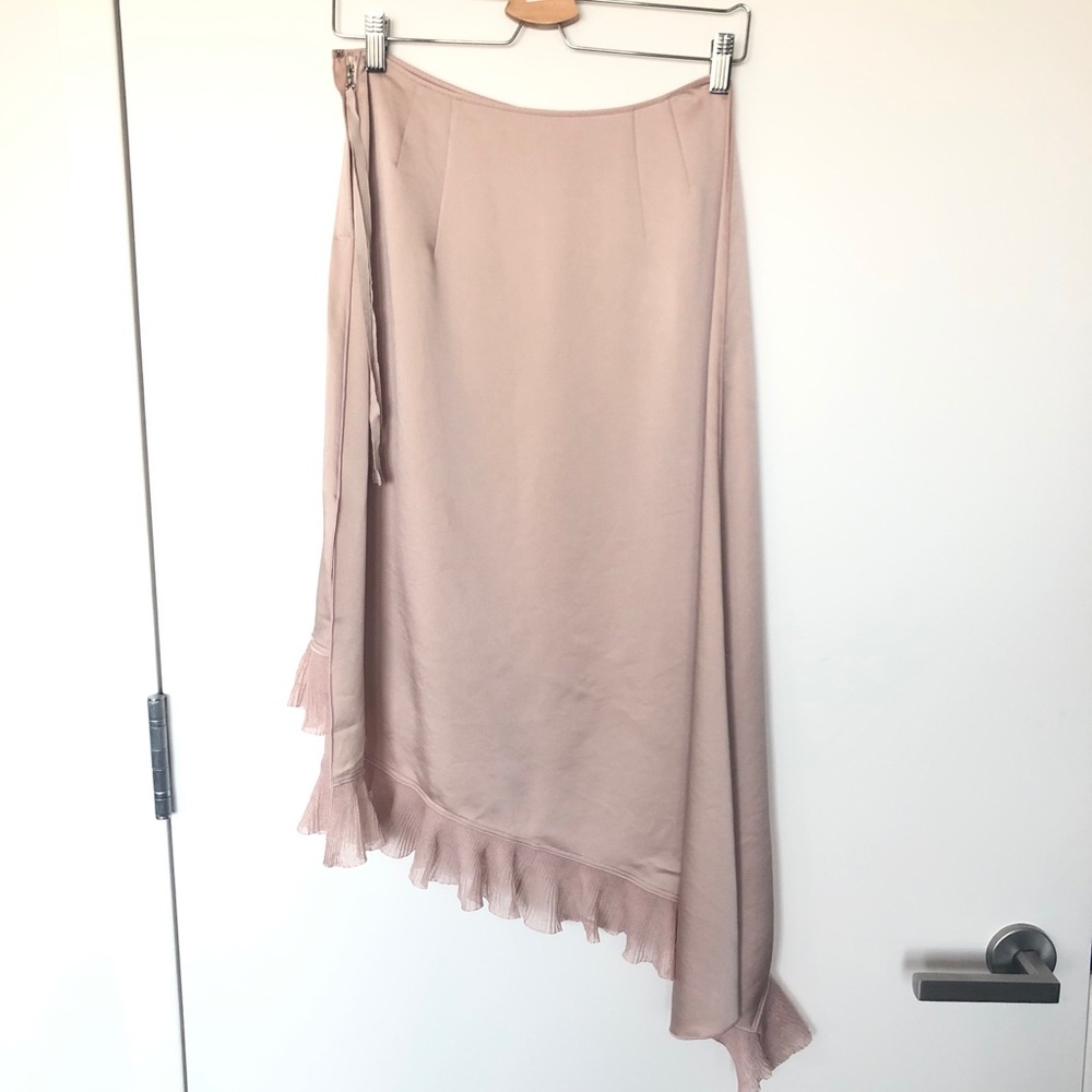 Elizabeth and James asymmetrical pink skirt